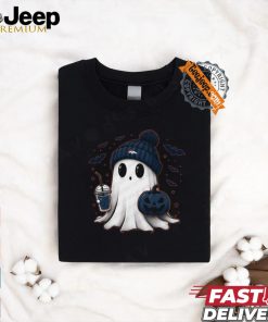 Halloween Denver Broncos NFL Football Fan Ghost with Pumpkin shirt