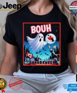 Halloween Ghost In Canada Says Boo In French Canadian T Shirt