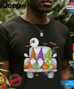 Halloween Gnomes With Truck Cute Gnomes Happy Shirt