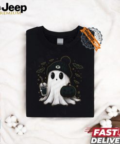 Halloween Green Bay Packers NFL Football Fan Ghost with Pumpkin shirt