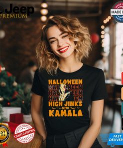 Halloween Kamala Harris high jinks with Kamala shirt