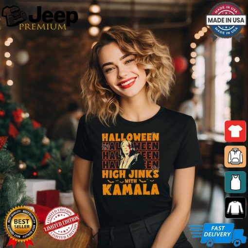 Halloween Kamala Harris high jinks with Kamala shirt