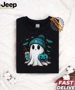 Halloween Miami Dolphins NFL Football Fan Ghost with Pumpkin shirt