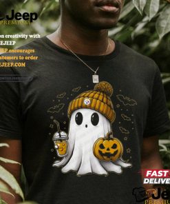 Halloween NFL Football Fan Ghost with Pumpkin shirt