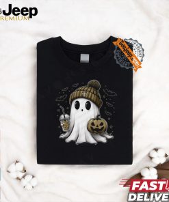 Halloween New Orleans Saints NFL Football Fan Ghost with Pumpkin shirt