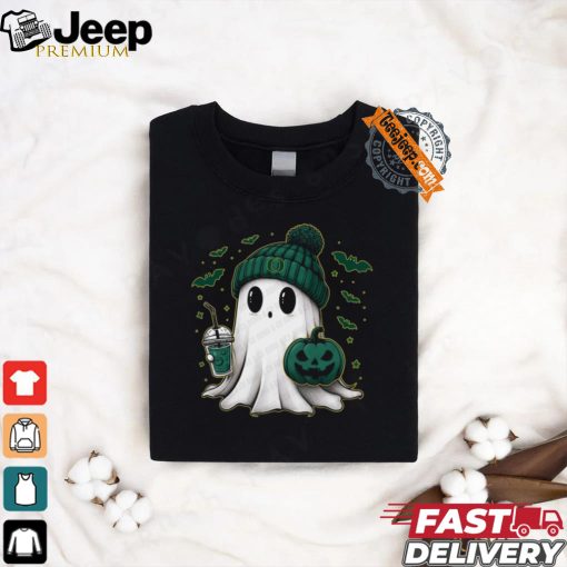 Halloween Oregon Ducks NCAA Football Fan Ghost with Pumpkin shirt