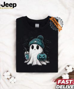 Halloween Philadelphia Eagles NFL Football Fan Ghost with Pumpkin shirt