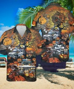 Halloween Police Car Hawaiian Shirt