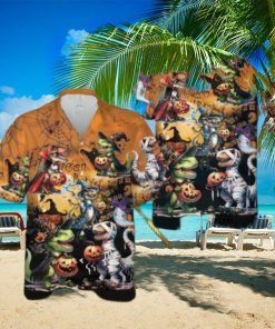 Halloween T rex Hawaiian Shirt