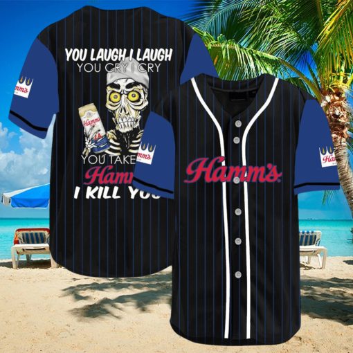 Hamm’S Beer Protective Laugh Cry Baseball Jersey