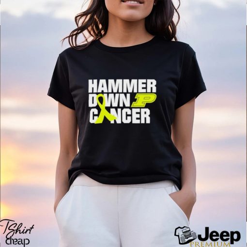 Hammer Down Cancer Purdue Shirt