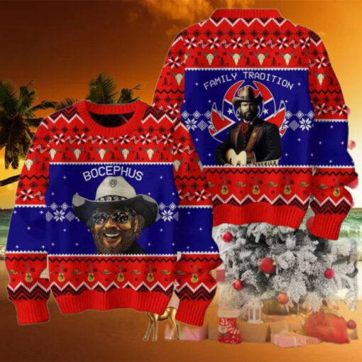 Hank Williams Jr Family Tradition Ugly Christmas Sweater Chirstmas Gifts 2024 Xmas For Family And Friends Ugly Sweater