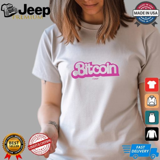 Hannah Hughes Wearing Bitcoin Fom021 Barbie Shirt