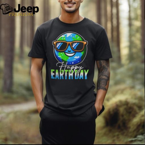 Happy Earth Day 2024 Kids Boys Women Men Cool Earth Design Shirt