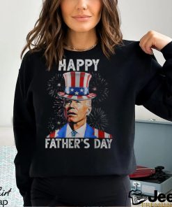 Happy Father's Day Joe Biden Firework Patriotic 4Th Of July Men's T shirt