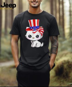 Happy July 4Th Usa Flag Cat Dad Dy Mom My Boy Girl T Shirt