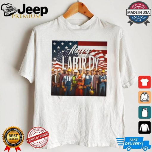 Happy Labor Day 2024 U.S Flag Shirt