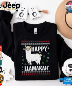 Happy Llamakah Christmas Vuitino Shirt