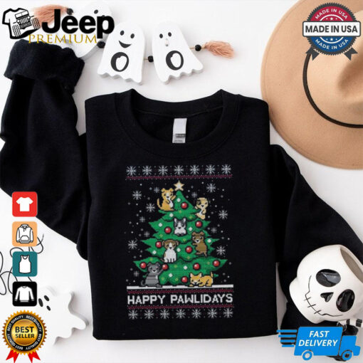 Happy Pawlidays Ugly Christmas Shirt