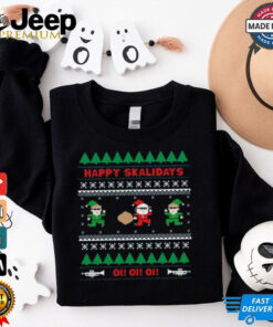 Happy Skalidays Elf Christmas Vuitino Shirt