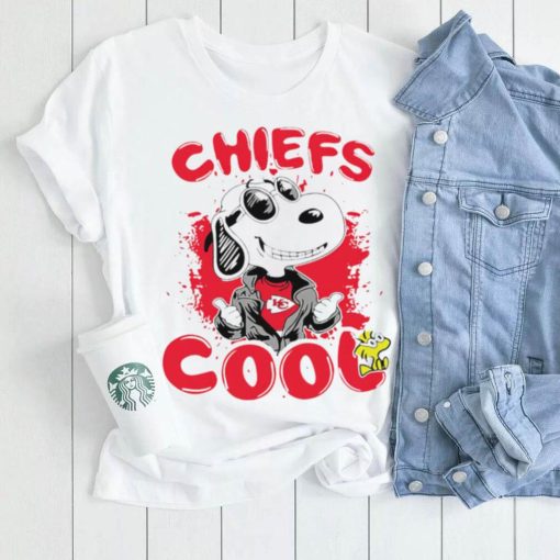 Happy Snoopy cartoon Kansas City Chiefs cool logo 2024 shirt