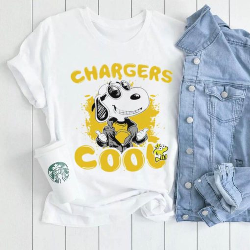 Happy Snoopy cartoon Los Angeles Chargers cool logo 2024 shirt