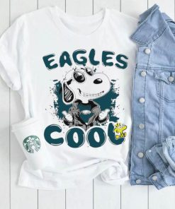 Happy Snoopy cartoon Philadelphia Eagles cool logo 2024 shirt
