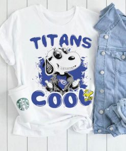 Happy Snoopy cartoon Tennessee Titans cool logo 2024 shirt