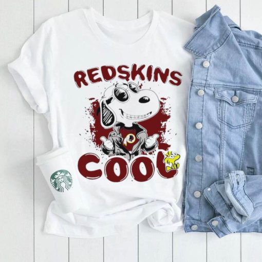 Happy Snoopy cartoon Washington Redskins cool logo 2024 shirt