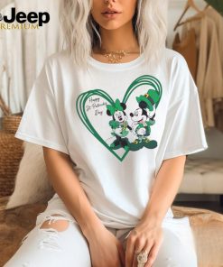 Happy St Patricks Day Mickey Minnie Heart shirt