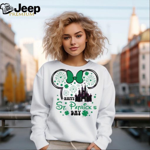 Happy St Patricks Day Minnie Head Castle shirt