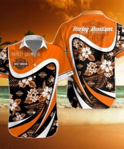 Harley Davidson Combo Hawaiian Shirt And Shorts Summer Gift For Beach Lover