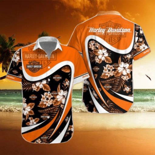 Harley Davidson Combo Hawaiian Shirt And Shorts Summer Gift For Beach Lover