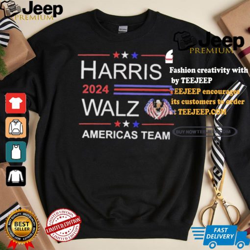 Harris 2024 Walz America’s Team Freedom American Eagle T shirt