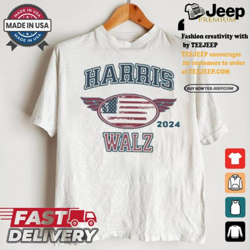 Harris Walz 2024 For President US Wing Flag Classic Kamala Tim T shirt