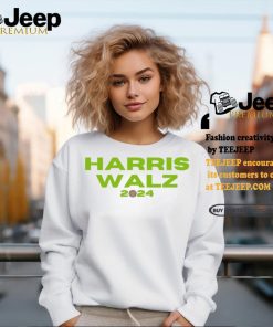 Harris Walz 2024 Green Coconut Shirt