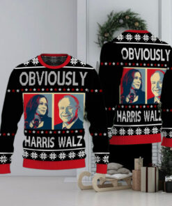 Harris Walz 2024 Obviously Ugly Sweater, Harris For President 2024 Shirt