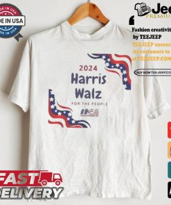 Harris Walz For The People Usa 2024 America Flag Let’s Finish The Job T shirt