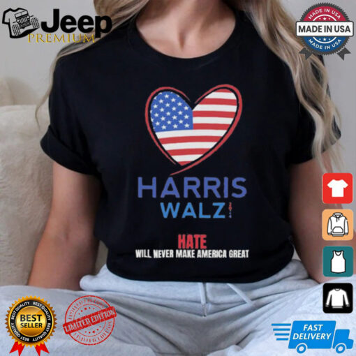 Harris Walz Shirt, USA LOVE, VOTE Blue Kamala Tim Shirt