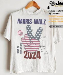 Harris walz when we fight we win we are not going back 2024 t shirts