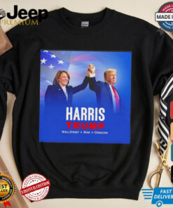 Harris x Trump Wallstreet War Genocide shirt