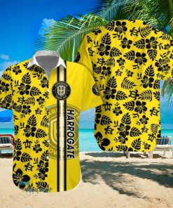 Harrogate Town Afc Logo Tropical Hawaiian Shirt Beautiful Patterns