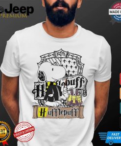 Harry Potter Snoopy Hufflepuff Hogwarts house shirt