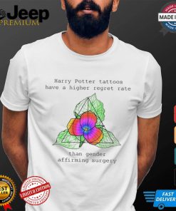 Harry Potter tattoos have a higher regret rate deathly hallows cover up unixsex shirt