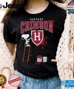 Harvard Crimson Snoopy Painting Shirt