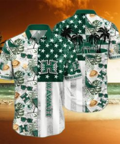 Hawaii Rainbow Warriors NCAA3 Flower Hawaii Shirt And Tshirt For Fans, Summer Football Shirts NA49817