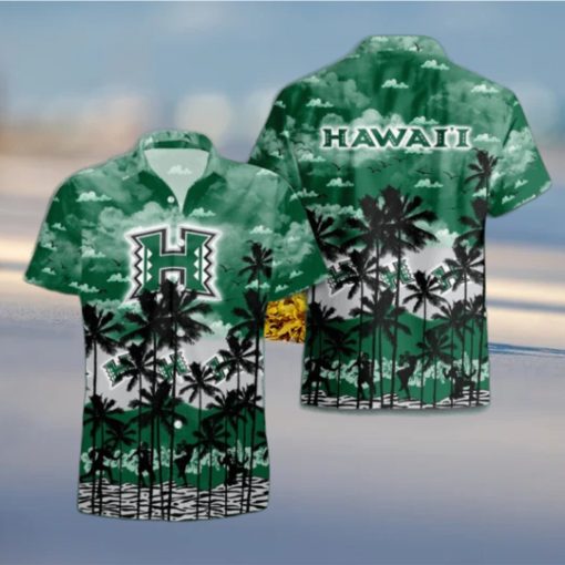 Hawaii Rainbow Warriors Palms Tree Hawaiian Shirt