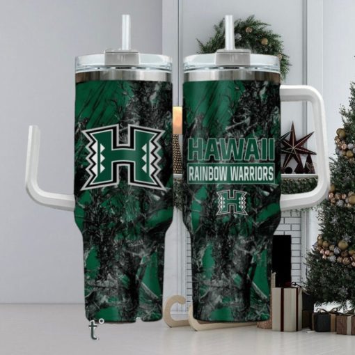 Hawaii Rainbow Warriors Realtree Hunting 40oz Tumbler