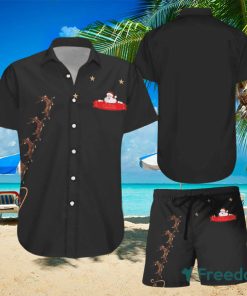 Hawaii Shirt Bamboo Cay Peekaboo Santa Hawaiian Shirts And Short Summer Beach Set