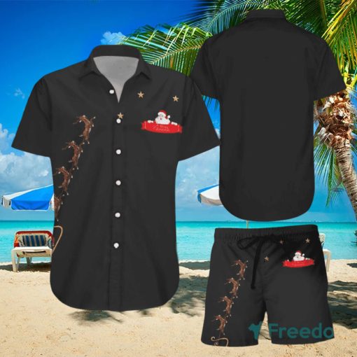 Hawaii Shirt Bamboo Cay Peekaboo Santa Hawaiian Shirts And Short Summer Beach Set